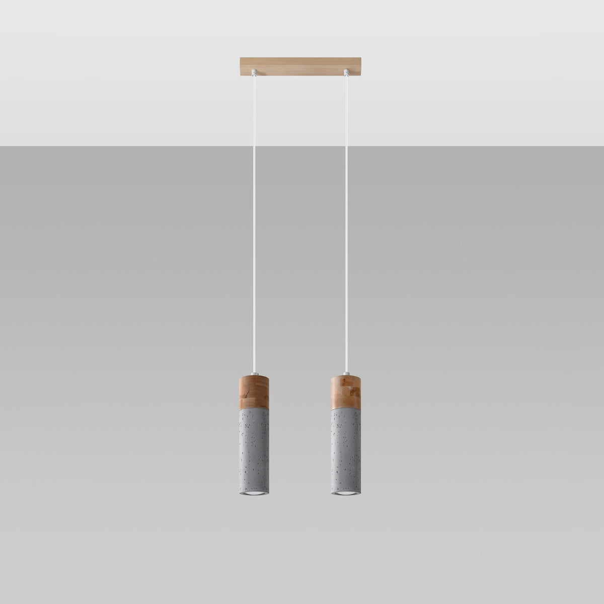 Lampe suspendue ZANE 2 gris