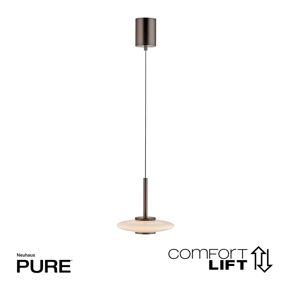 Vue produit sur fond blanc avec mention Comfort Lift et réglage de la hauteur