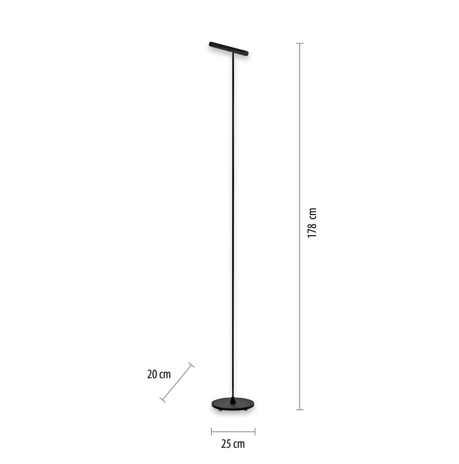 Lampadaire Pure-Tutua noir