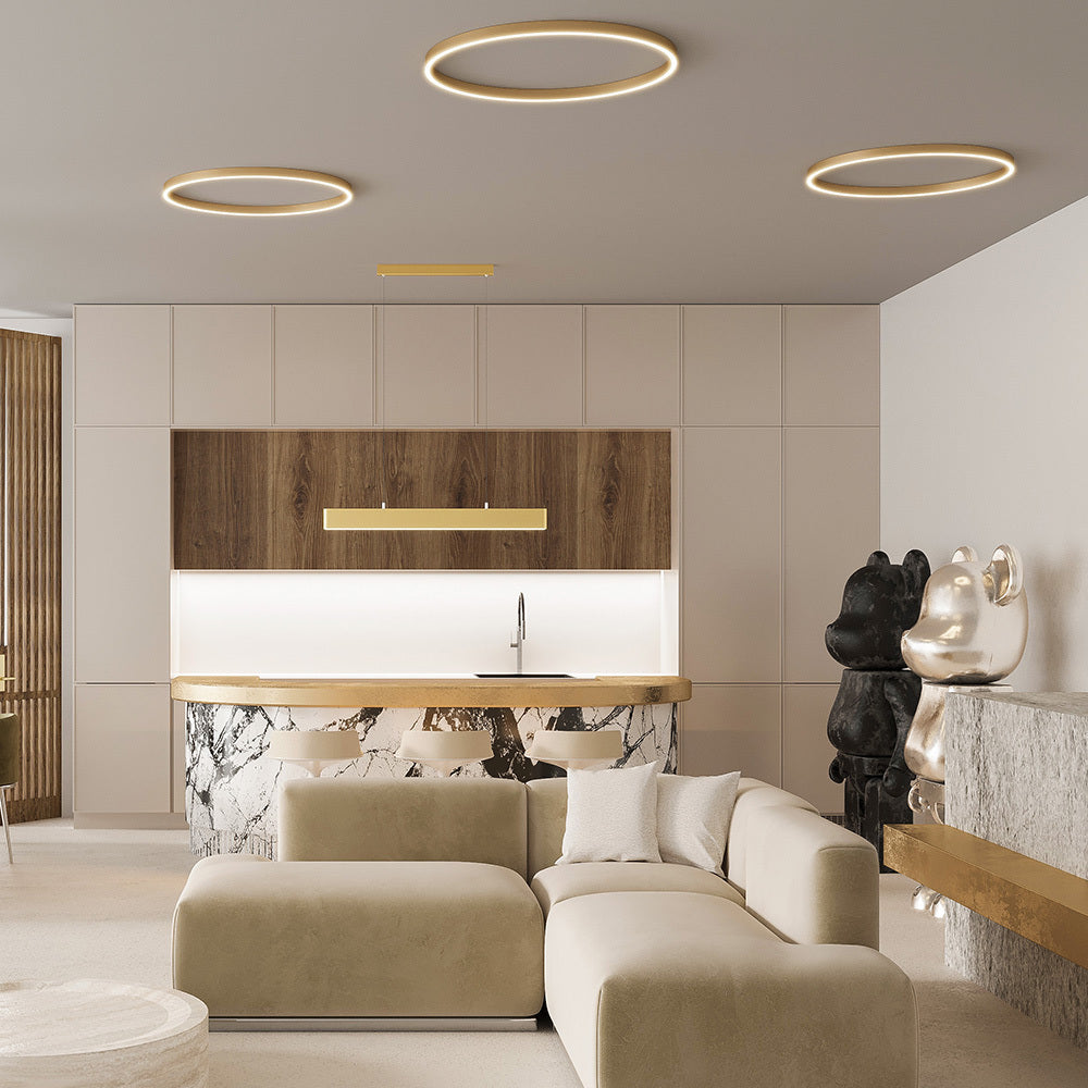 Rim Suspension luminaire doré