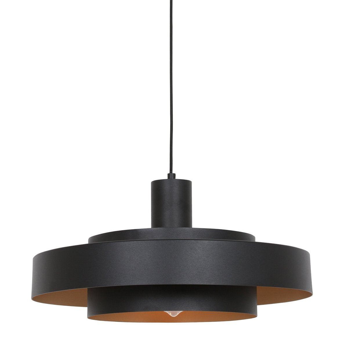 Suspension luminaire Flinter noir