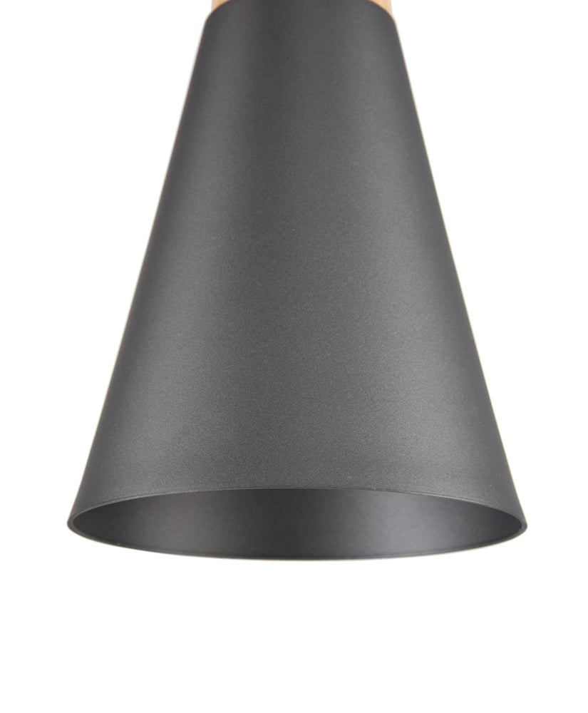 Bicones Suspension luminaire gris