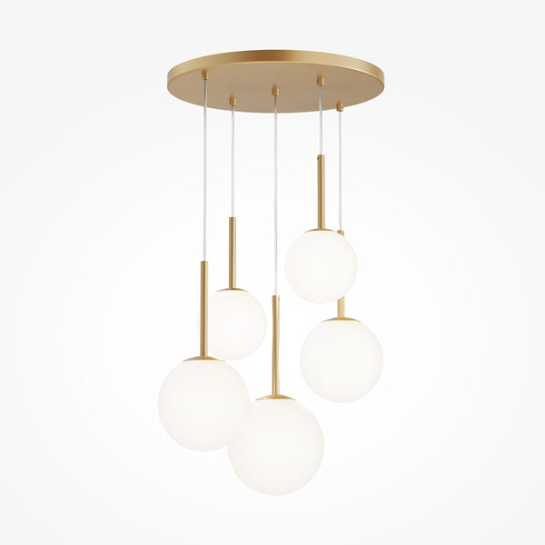 Basic form Suspension luminaire doré