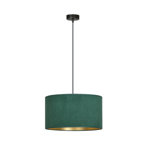 Suspension Hilde 1 lumière noire et verte