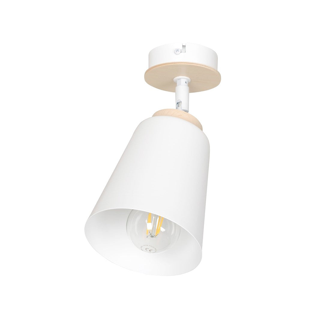 Plafonnier Atlas 1 lumière blanc