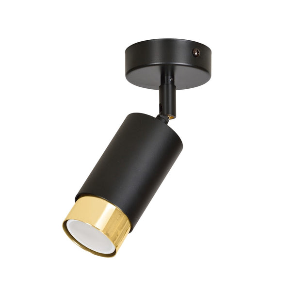 Plafonnier Hiro 1 lumière noir et doré