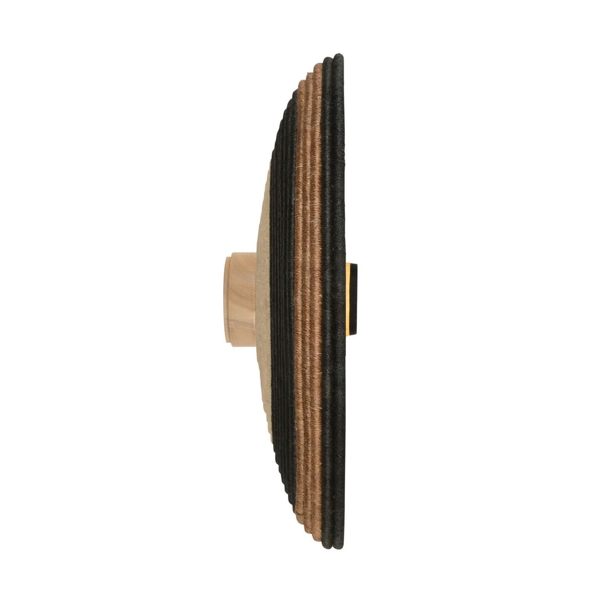 Applique murale Grass L, marron et beige, Ø 80 cm