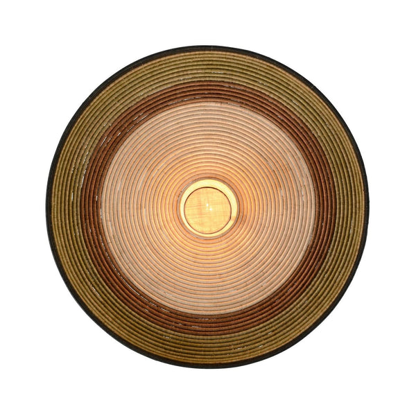 Applique murale Grass XL, vert et beige, Ø 100 cm