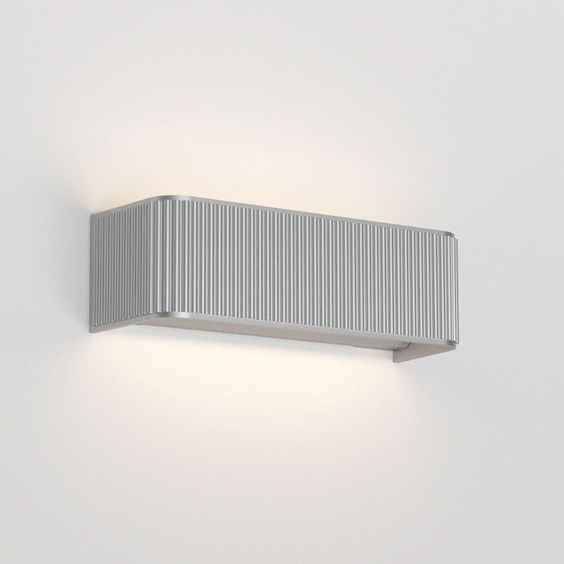 Applique murale LED Dresscode W2 2.700 en aluminium, argenté, hauteur 9 cm