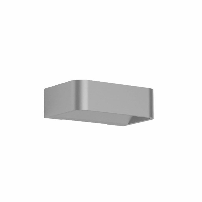 Applique murale LED Frame W1 2 en aluminium, argent, hauteur 4,8 cm
