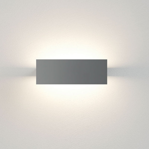 Applique murale LED Ipe W1 en aluminium, argent, hauteur 9,5 cm