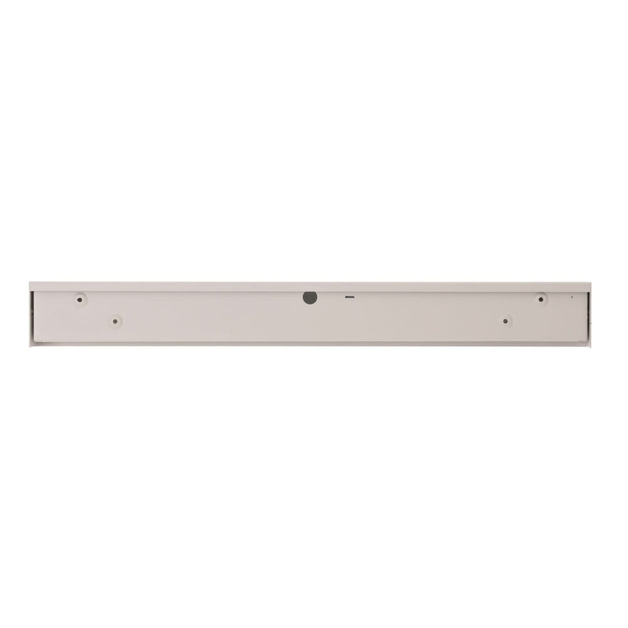 Applique murale Straight S en acier, blanc, hauteur 7 cm