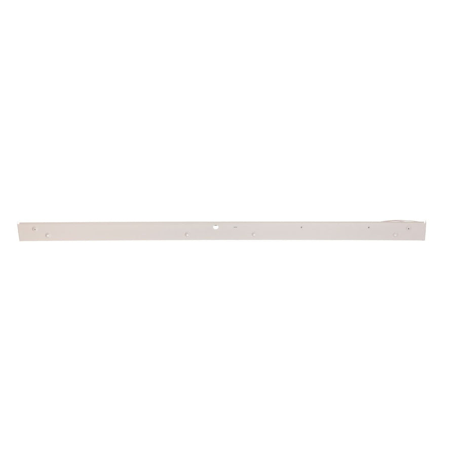 Applique murale Straight L en acier, blanc, hauteur 7 cm