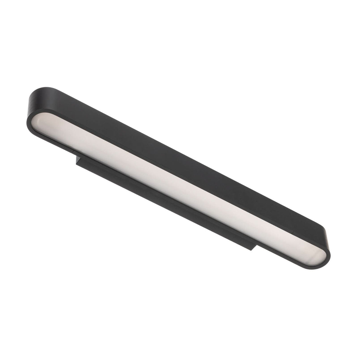 Applique murale Soft en aluminium, graphite, hauteur 6 cm, 3000 K, 11 W