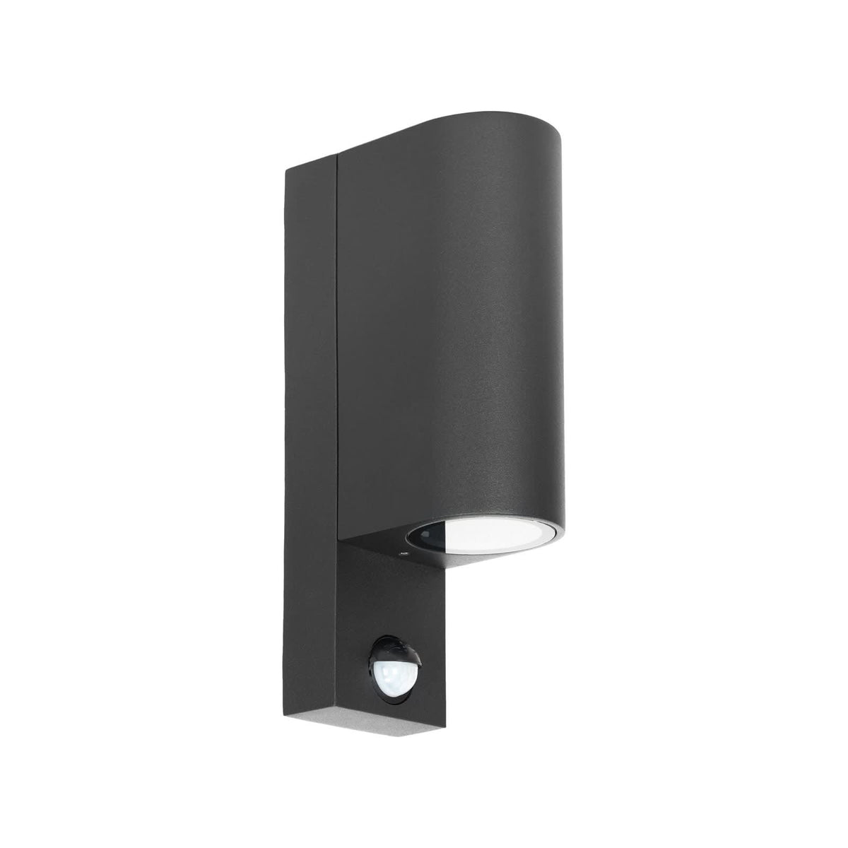 Applique d'extérieur Tetje en verre, noir, 2 lumières, hauteur 22,8 cm, IP65, 10 W, largeur 7 cm