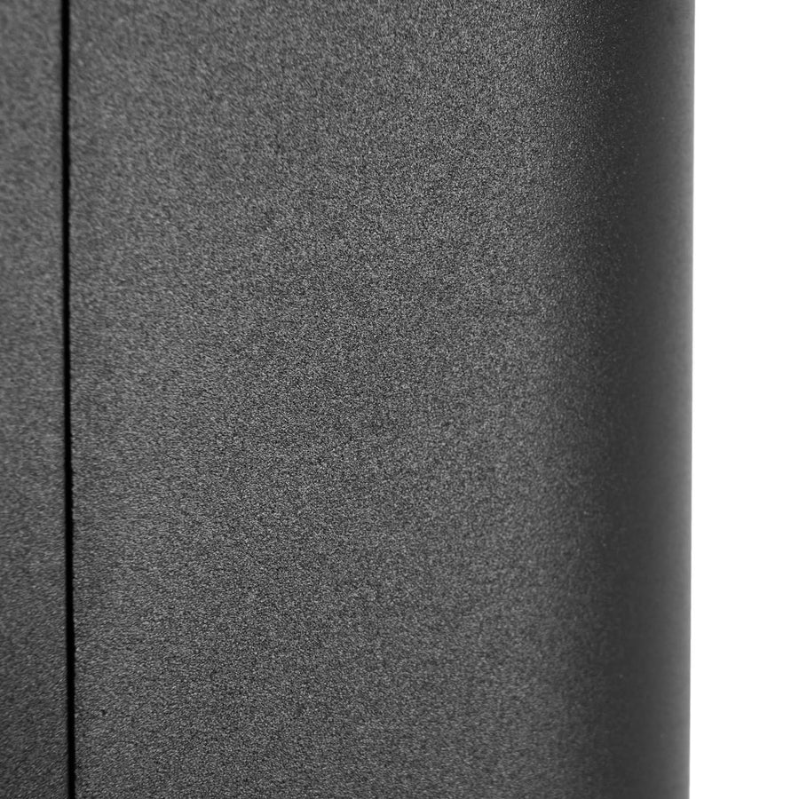 Applique d'extérieur Tetje en verre, noir, 2 lumières, hauteur 22,8 cm, IP65, 10 W, largeur 7 cm