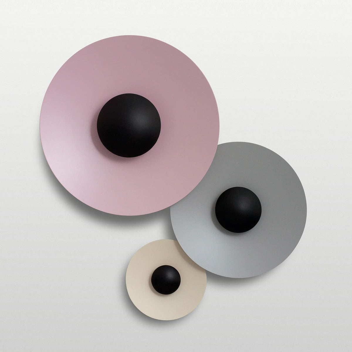 Applique murale LED Ginger 42C 42 en aluminium, violet, Ø 42 cm