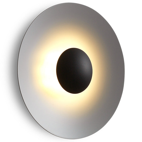 Applique murale LED Ginger 42C 42 en aluminium, gris clair, Ø 42 cm