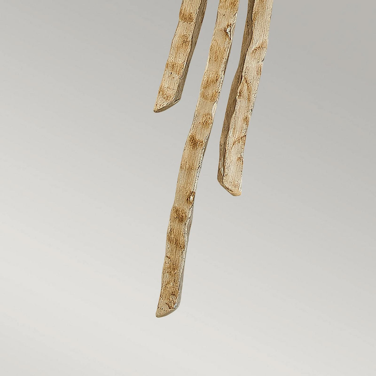 Applique murale Spyre en tissu, blanc et or, 2 lumières, hauteur 68,6 cm
