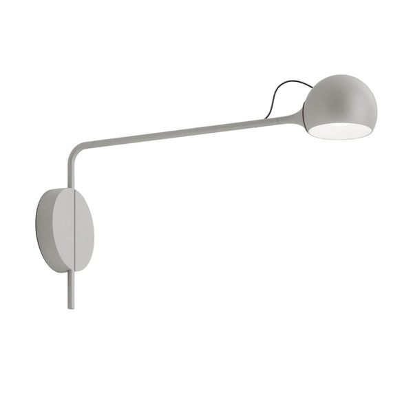 Applique murale LED Ixa en aluminium, gris clair, hauteur 28,5 cm