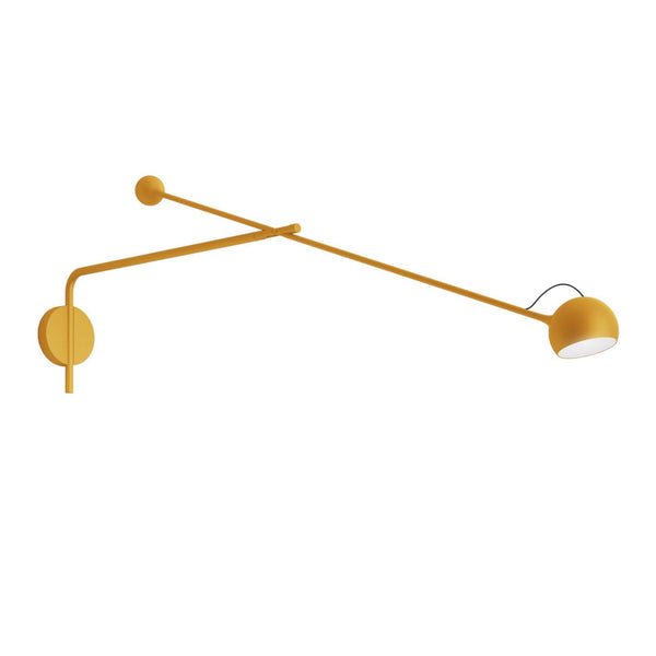 Applique murale LED Ixa L en aluminium, jaune