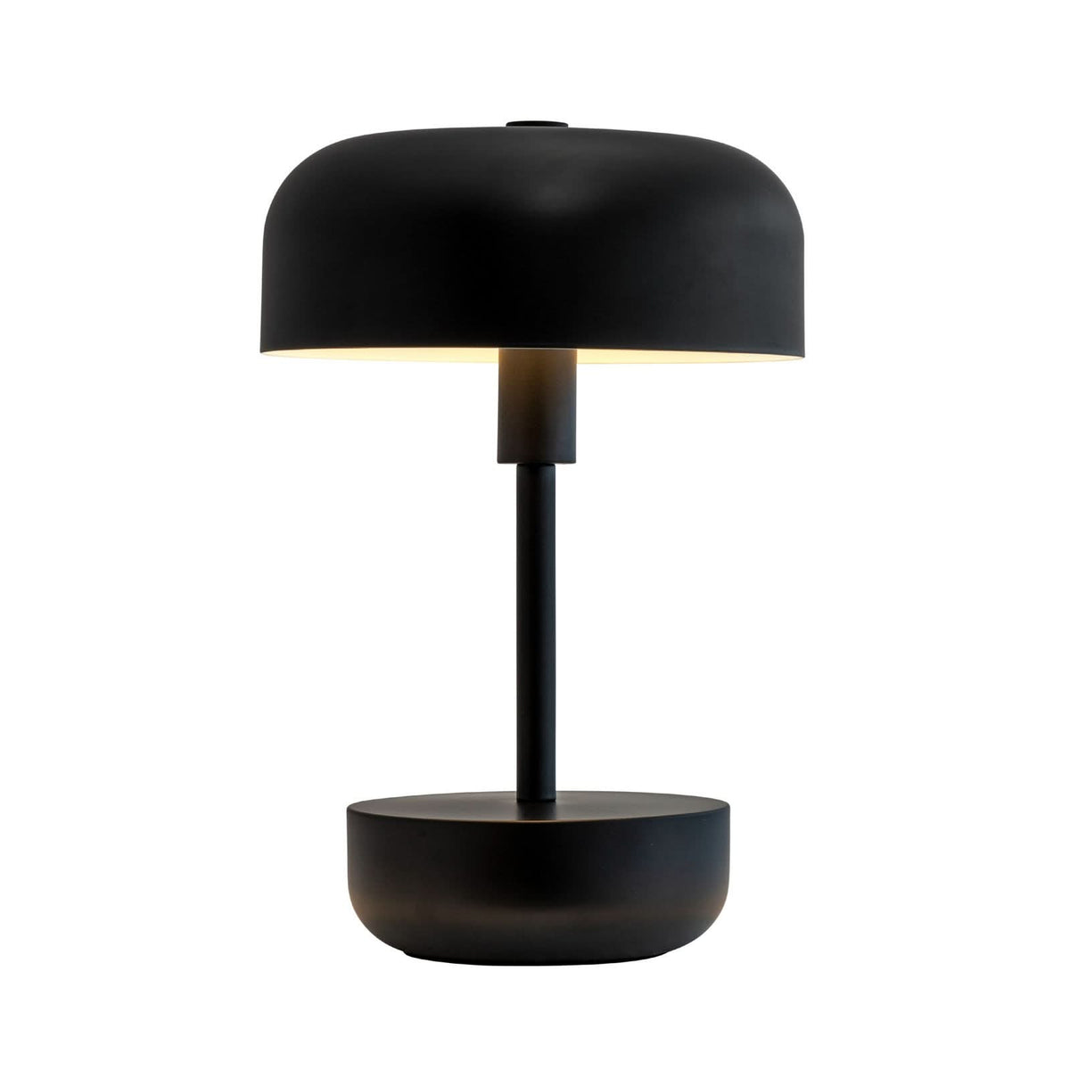 Lampe à poser d'extérieur LED rechargeable Haipot en métal, noir, Ø 17 cm, IP44