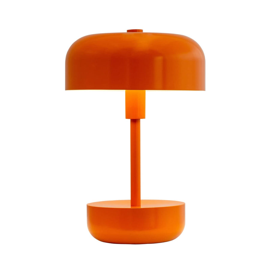 Lampe à poser d'extérieur LED rechargeable Haipot en métal, orange, Ø 17 cm, IP44