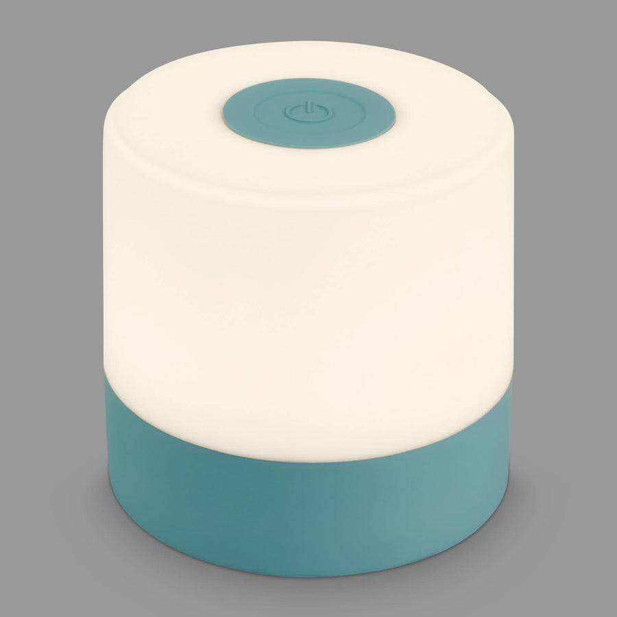 Lampe à poser d'extérieur LED rechargeable Smal, bleu et blanc, Ø 7 cm, IP44