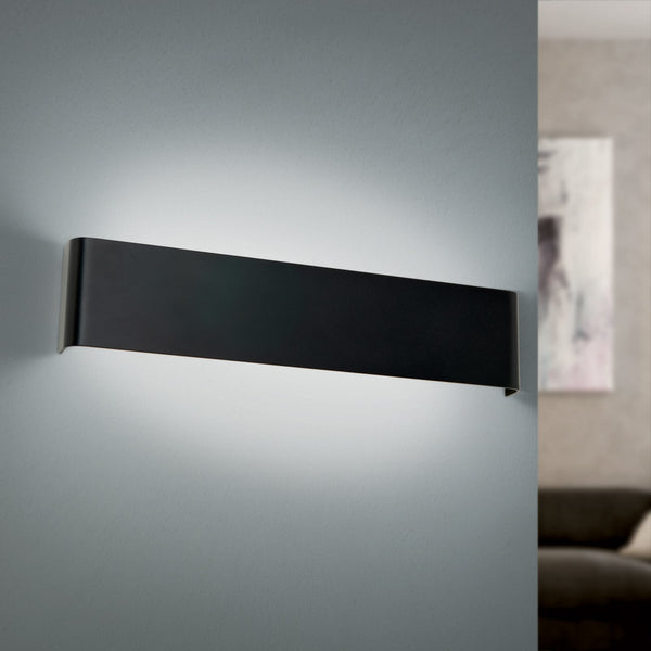 Applique murale LED Accent en aluminium, noir, hauteur 9 cm
