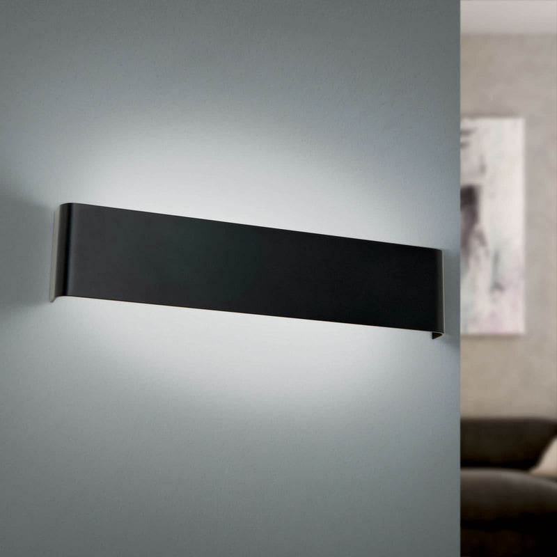 Applique murale LED Accent en aluminium, noir, hauteur 9 cm
