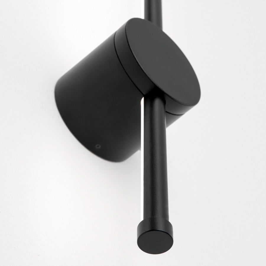 Applique murale LED Ferdinand en aluminium, noir, hauteur 65 cm, IP54