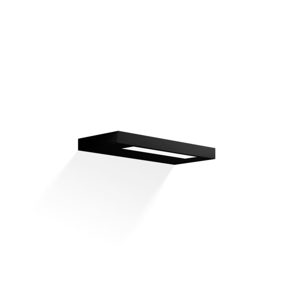 Applique murale LED Slim 24 N en aluminium, noir mat et blanc mat, hauteur 2 cm, IP44