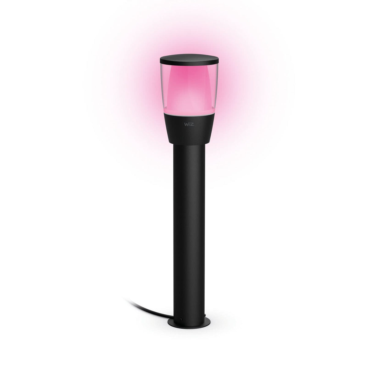 Borne lumineuse d'extérieur LED Elpas en aluminium, noir, Ø 10,9 cm, IP65, 4,8 W, hauteur 51,8 cm, modèle 2