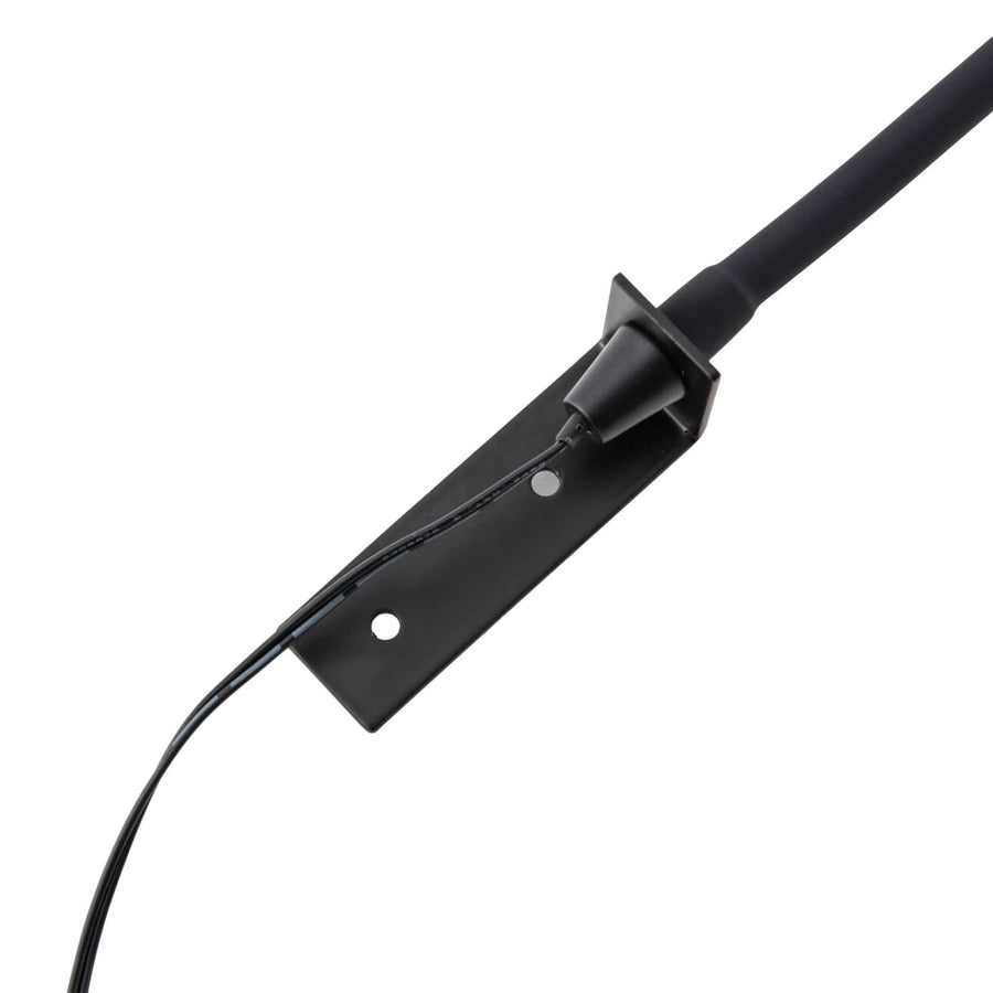 Applique murale LED Flexola en métal, noir, hauteur 58 cm