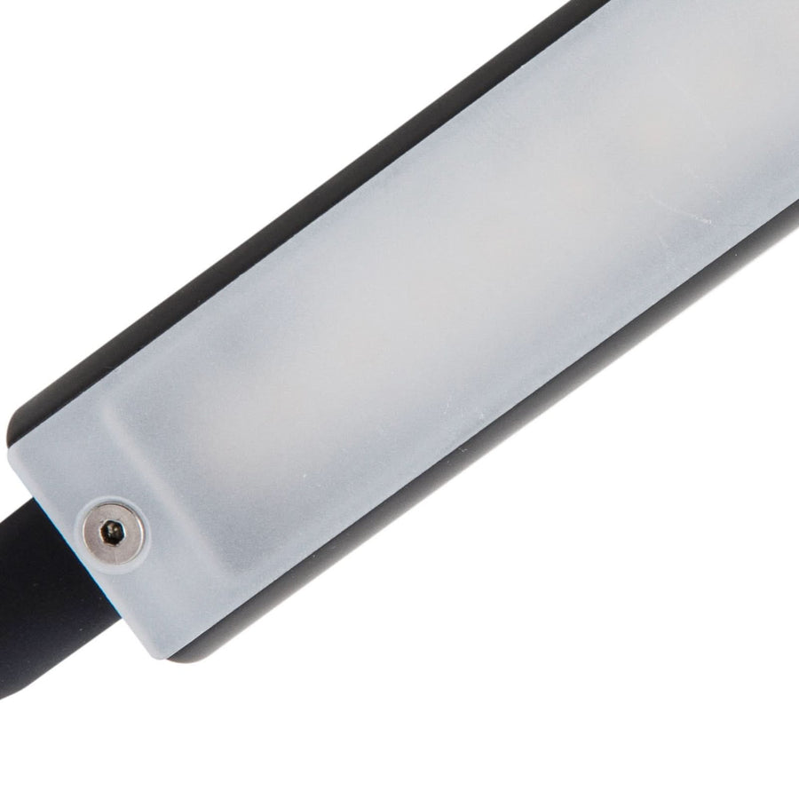 Applique murale LED Flexola en métal, noir, hauteur 58 cm