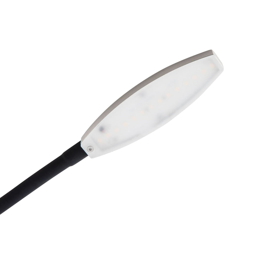 Applique murale LED Flexola en métal, nickel et noir, hauteur 58 cm, 3000 K, 4 W, largeur 3,5 cm, modèle 2