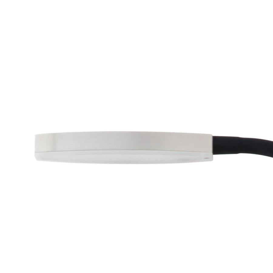 Applique murale LED Flexola en métal, nickel et noir, hauteur 58 cm, 3000 K, 4 W, largeur 3,5 cm, modèle 2
