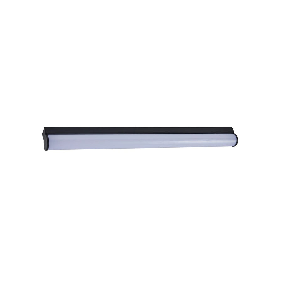 Applique murale LED en aluminium, noir et blanc, hauteur 6,4 cm, IP44
