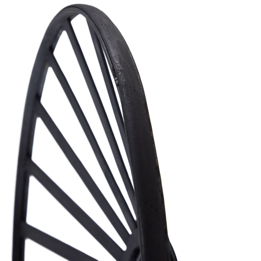 Applique murale Evandor en bambou, noir, 3 lumières, hauteur 24,5 cm