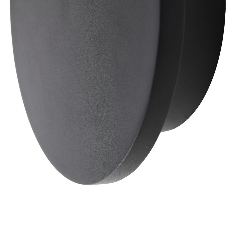 Applique murale LED Elrik en métal, noir, hauteur 20 cm