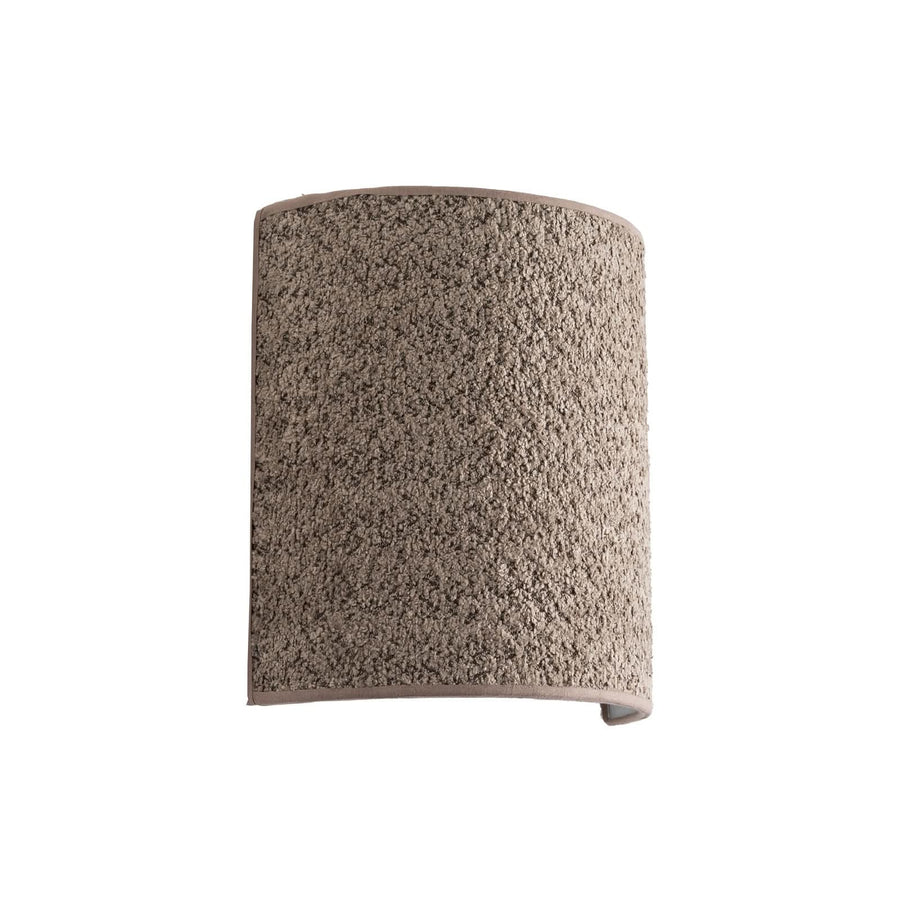 Applique murale Boucle en tissu, marron clair, hauteur 24 cm