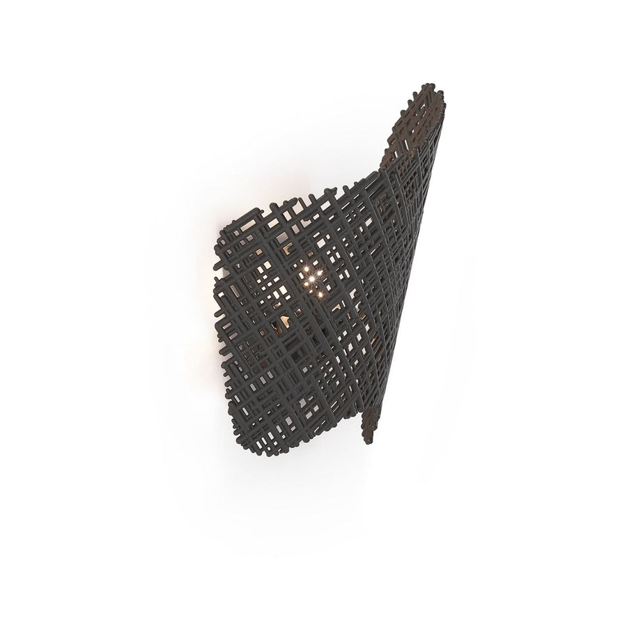 Applique murale Tea, anthracite, hauteur 33 cm