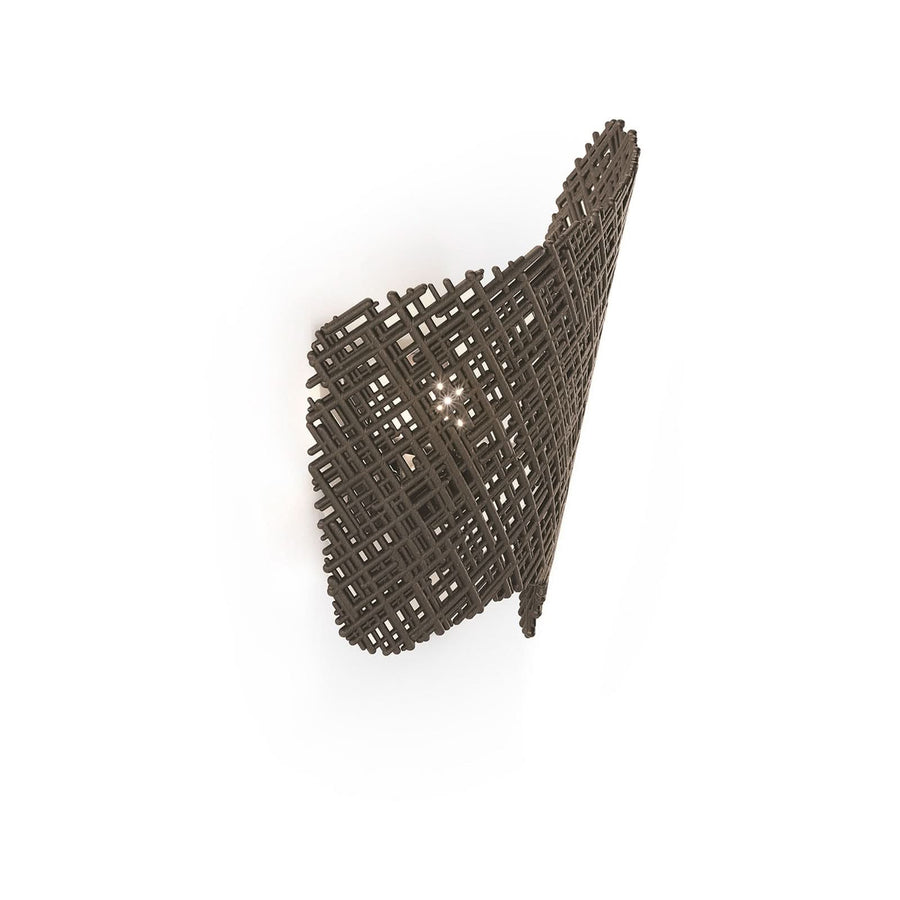 Applique murale Tea, gris foncé, hauteur 33 cm