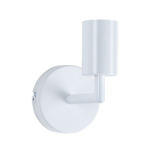 Applique murale Ravi E27 en métal, blanc, Ø 8 cm, IP44