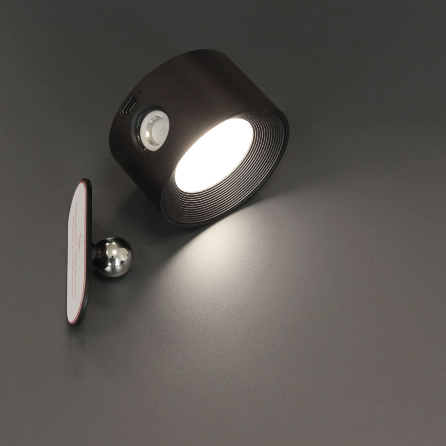 Applique murale LED rechargeable Magnetics, noir, hauteur 4,5 cm