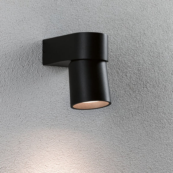 Applique d'extérieur LED Kimu en aluminium, anthracite, hauteur 14,4 cm, IP44, 3000 K