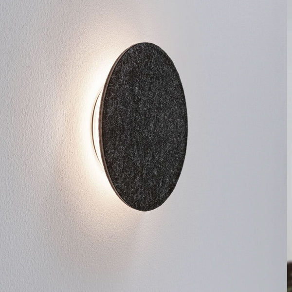 Applique murale LED Tulga, anthracite, Ø 20 cm