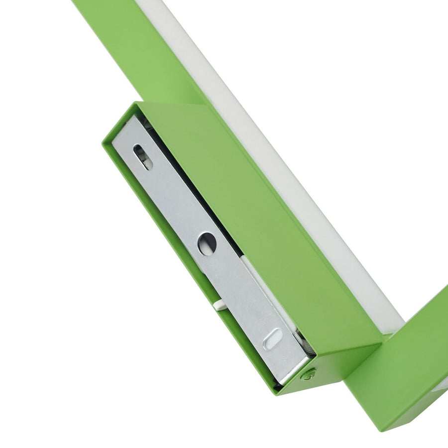 Applique murale LED Check en métal, vert, hauteur 20,5 cm
