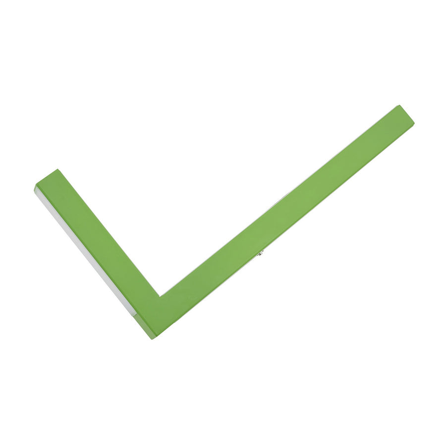 Applique murale LED Check en métal, vert, hauteur 20,5 cm