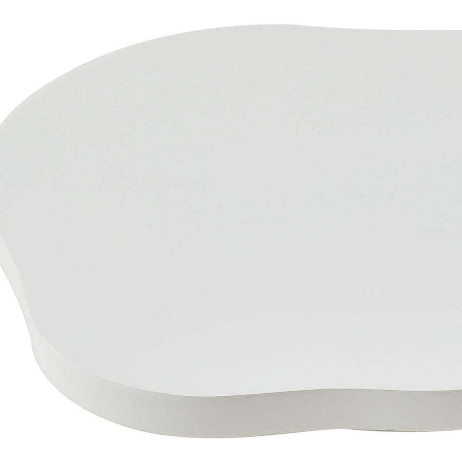 Applique murale LED Nielson en plâtre, blanc, hauteur 30 cm